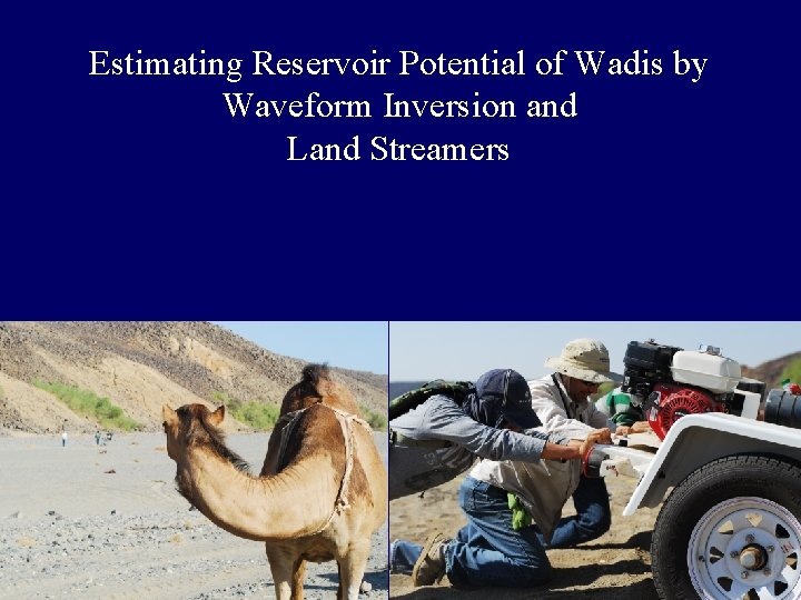 Estimating Reservoir Potential of Wadis by Waveform Inversion and Land Streamers 