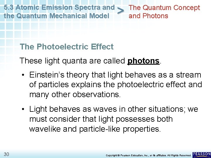 5. 3 Atomic Emission Spectra and the Quantum Mechanical Model > The Quantum Concept 5. 3 Atomic Emission Spectra and the Quantum Mechanical Model > The Quantum Concept