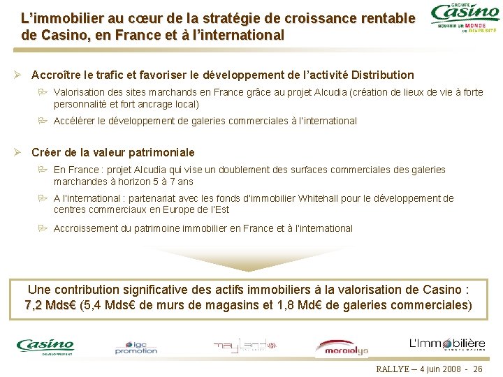 L’immobilier au cœur de la stratégie de croissance rentable de Casino, en France et