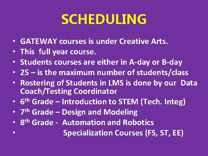 SCHEDULING • • • GATEWAY courses is under Creative Arts. This full year course. SCHEDULING • • • GATEWAY courses is under Creative Arts. This full year course.