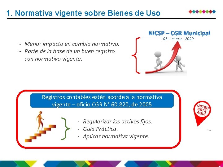 1. Normativa vigente sobre Bienes de Uso - Menor impacto en cambio normativo. -