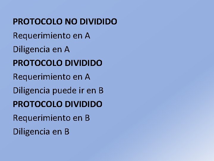 PROTOCOLO NO DIVIDIDO Requerimiento en A Diligencia en A PROTOCOLO DIVIDIDO Requerimiento en A