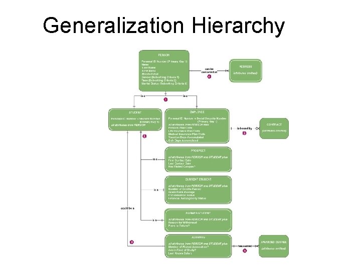 Generalization Hierarchy 30 