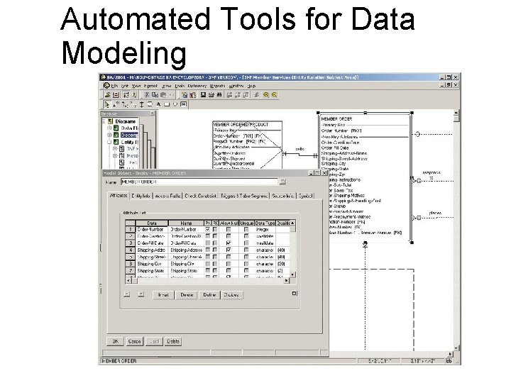 Automated Tools for Data Modeling 34 