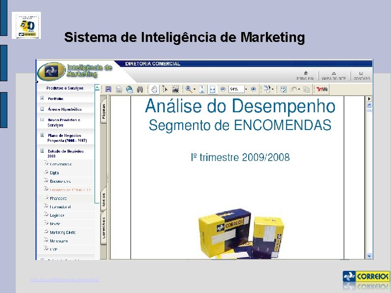 Sistema de Inteligência de Marketing http: //sac 0558/metas/marketing 