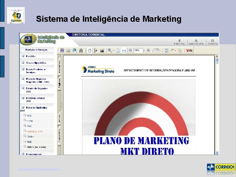 Sistema de Inteligência de Marketing http: //sac 0558/metas/marketing 