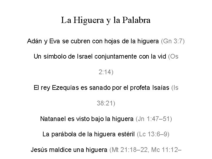 La Higuera y la Palabra Adán y Eva se cubren con hojas de la