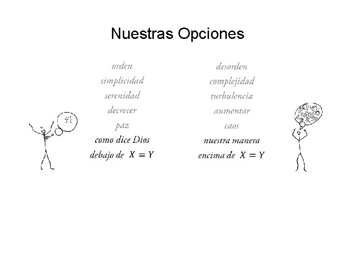 Nuestras Opciones 