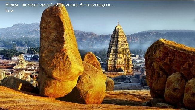 Hampi, ancienne capitale du royaume de vijayanagara Inde 