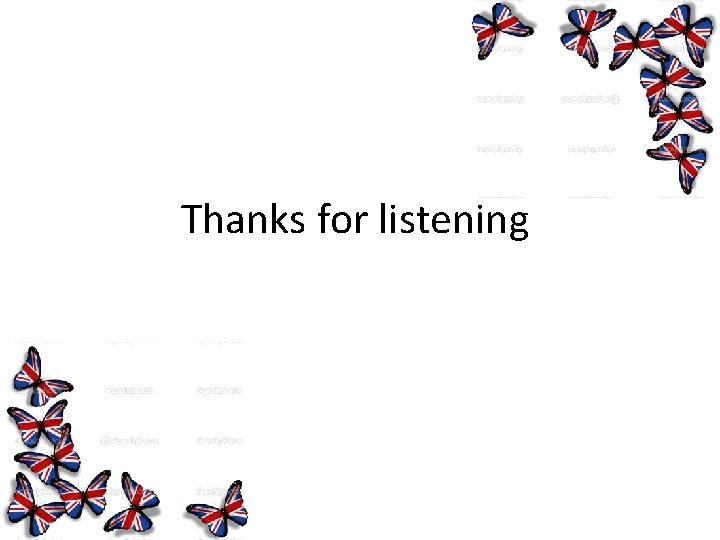 Thanks for listening 