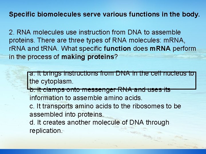 Dna Contains Instructions For Making What Other Biomolecule : Biological Molecules You Are What You Eat Crash Course Biology 3 Youtube : Dna or deoxyribonucleic acid is a long molecule that contains our unique genetic like a recipe book it holds the instructions for making all the proteins in our bodies.