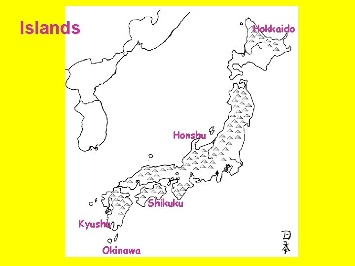 Islands Hokkaido Honshu Shikuku Kyushu Okinawa 