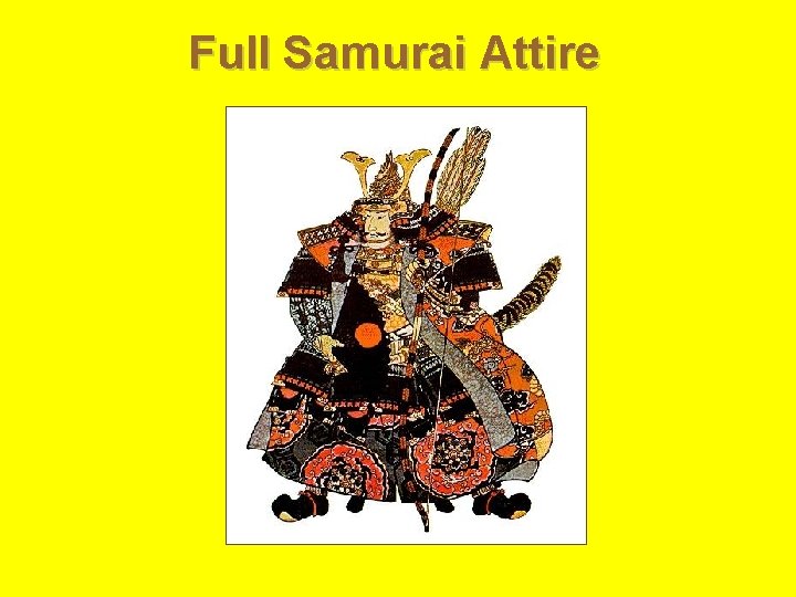 Full Samurai Attire 