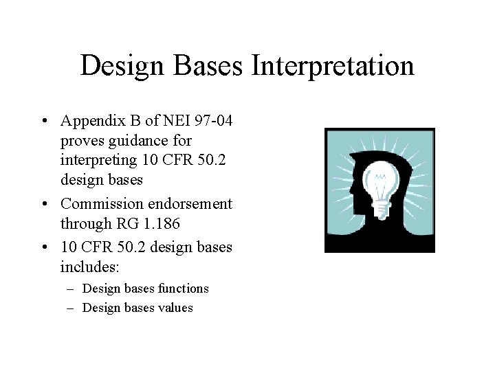 Design Bases From 1957 to 2003 June 18