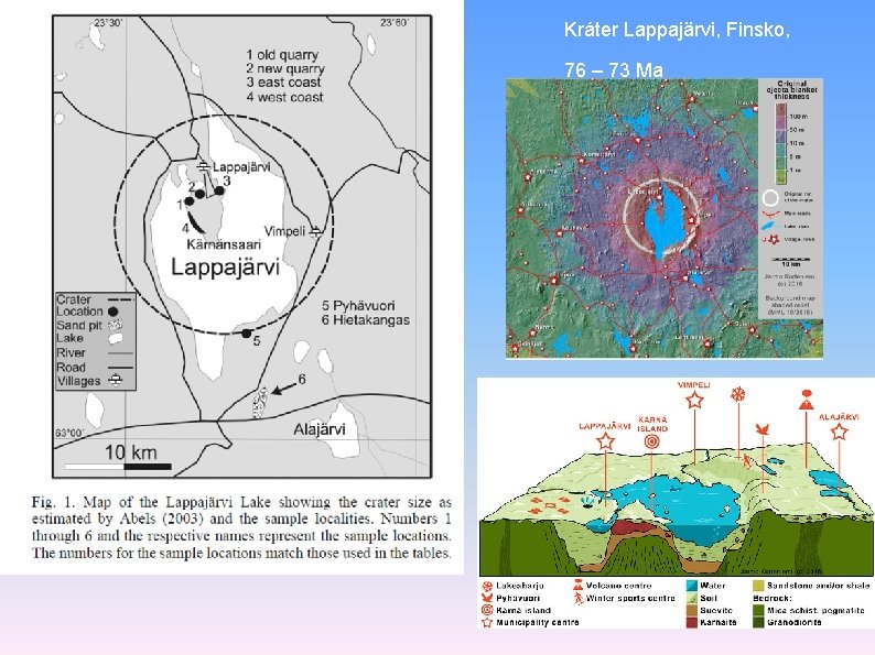 Kráter Lappajärvi, Finsko, 76 – 73 Ma 