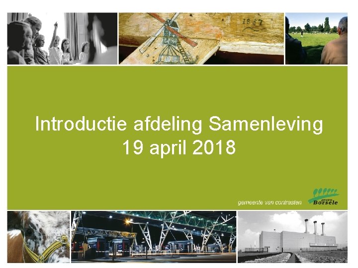 Introductie afdeling Samenleving 19 april 2018 