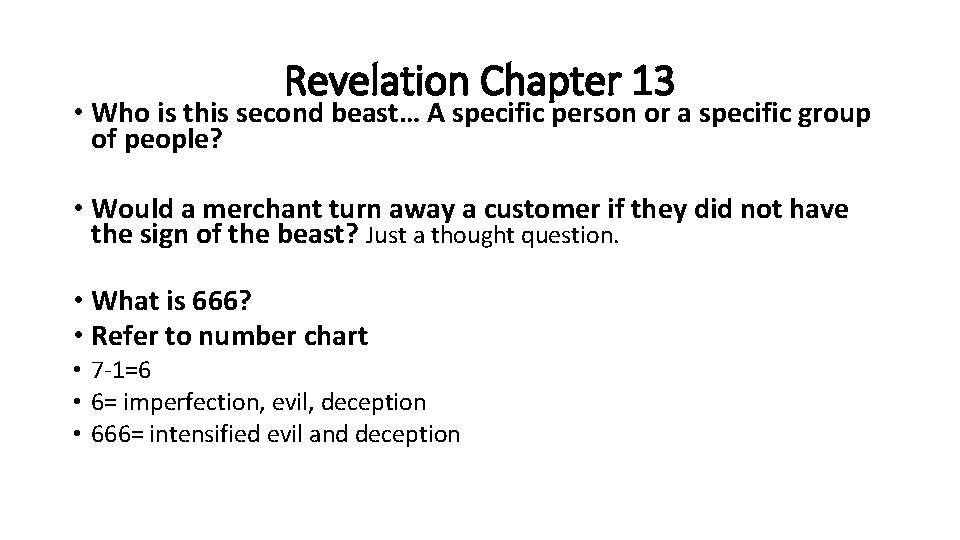 Revelation Chapter 13 • Who is this second beast… A specific person or a