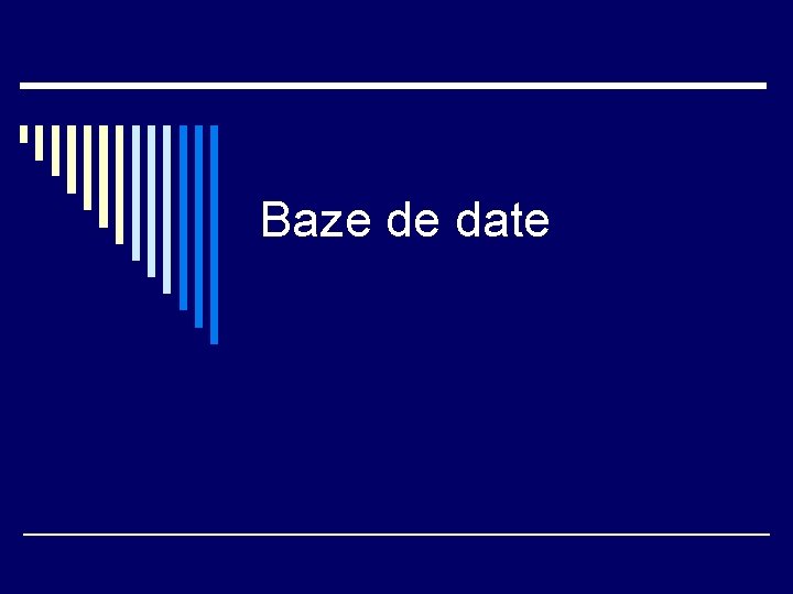 Baze de date 