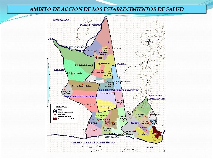 AMBITO DE ACCION DE LOS ESTABLECIMIENTOS DE SALUD 