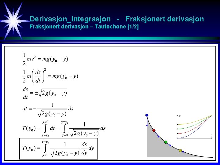 Derivasjon_Integrasjon - Fraksjonert derivasjon – Tautochone [1/2] 