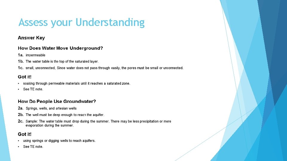 Assess your Understanding 