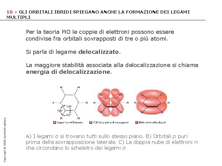 10 • GLI ORBITALI IBRIDI SPIEGANO ANCHE LA FORMAZIONE DEI LEGAMI MULTIPLI Per la