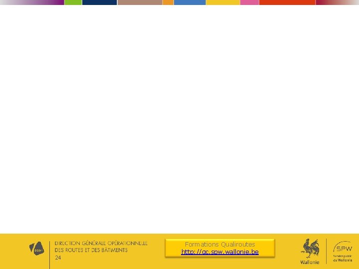 24 Formations Qualiroutes http: //qc. spw. wallonie. be 24 Formations Qualiroutes http: //qc. spw. wallonie. be