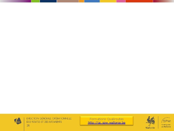 26 Formations Qualiroutes http: //qc. spw. wallonie. be 26 Formations Qualiroutes http: //qc. spw. wallonie. be