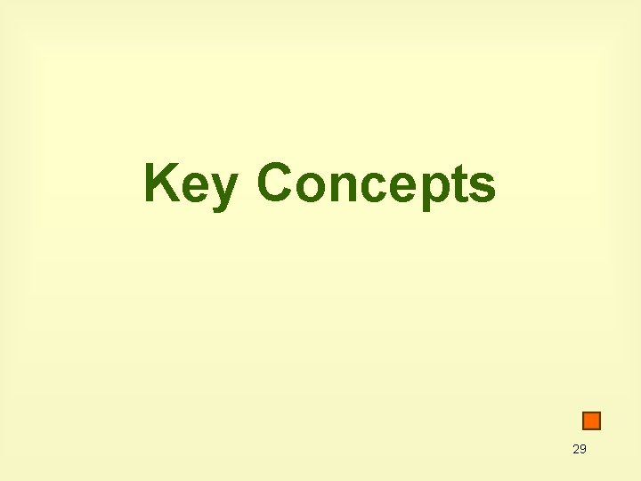 Key Concepts 29 