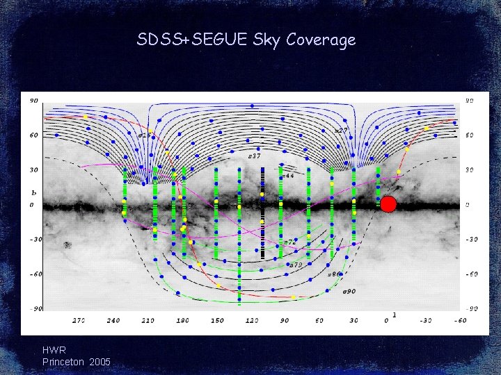 SDSS+SEGUE Sky Coverage HWR Princeton 2005 SDSS+SEGUE Sky Coverage HWR Princeton 2005