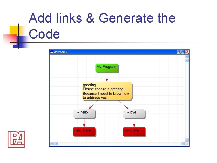 Add links & Generate the Code 