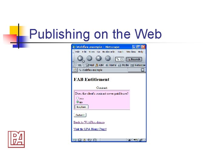 Publishing on the Web 