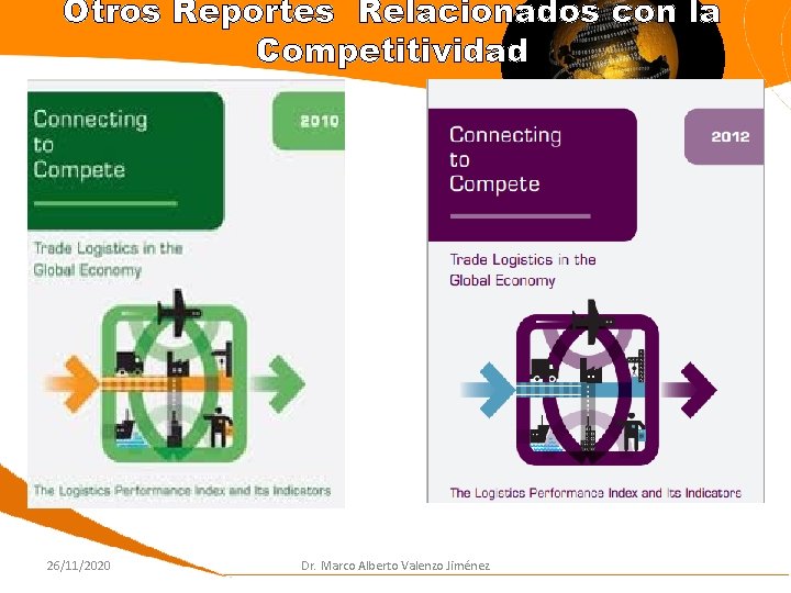 Otros Reportes Relacionados con la Competitividad 26/11/2020 Dr. Marco Alberto Valenzo Jiménez 