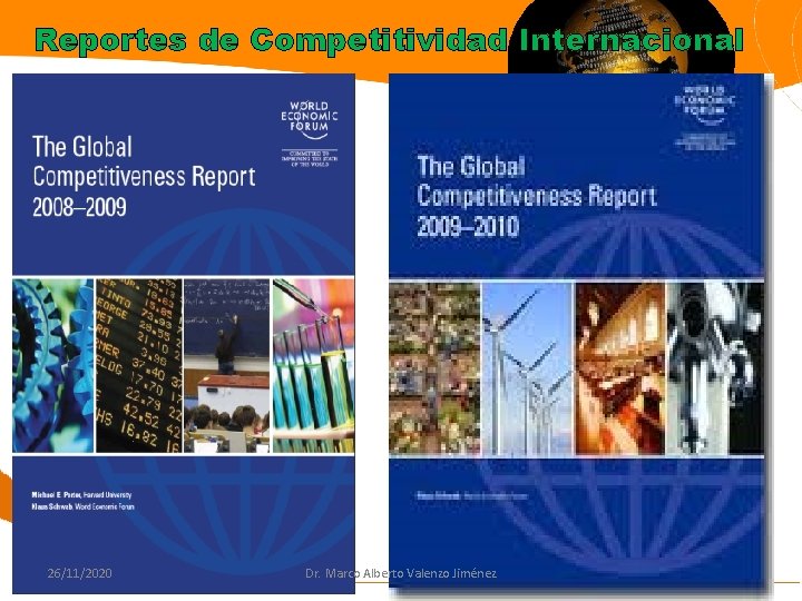 Reportes de Competitividad Internacional 26/11/2020 Dr. Marco Alberto Valenzo Jiménez 