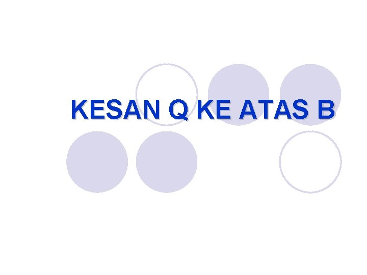 KESAN Q KE ATAS B 