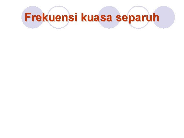 Frekuensi kuasa separuh 