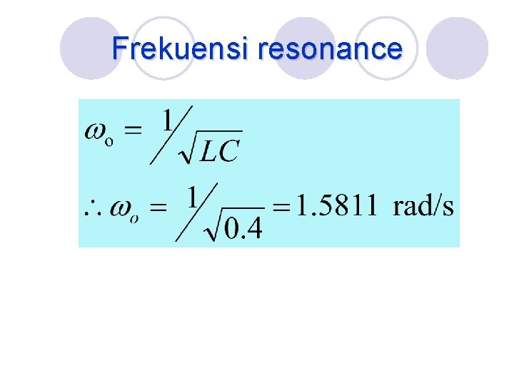 Frekuensi resonance 