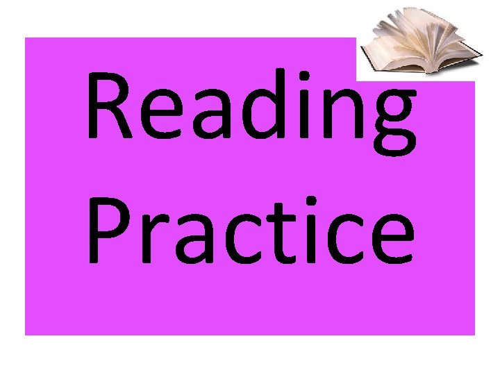 Reading Practice 