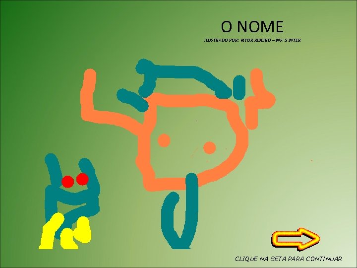 O NOME ILUSTRADO POR: VITOR RIBEIRO – INF. 5 INTER CLIQUE NA SETA PARA