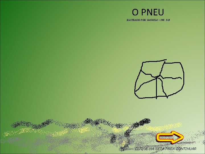 O PNEU ILUSTRADO POR: RAFAELA – INF. 5 -B CLIQUE NA SETA PARA CONTINUAR
