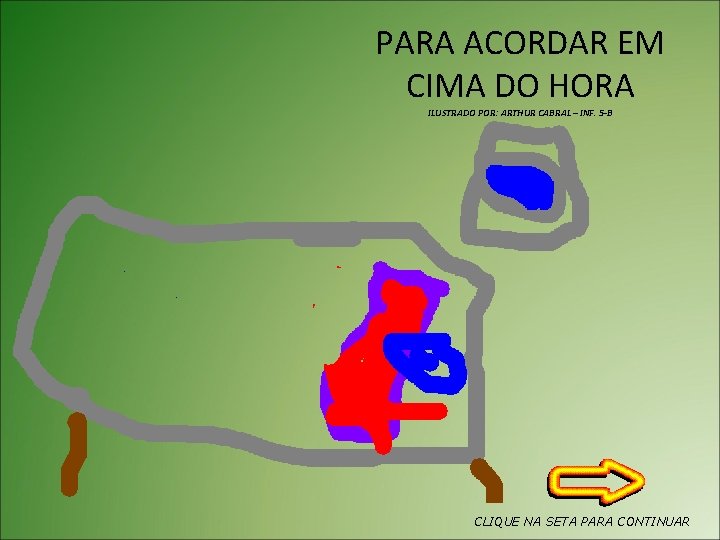 PARA ACORDAR EM CIMA DO HORA ILUSTRADO POR: ARTHUR CABRAL – INF. 5 -B