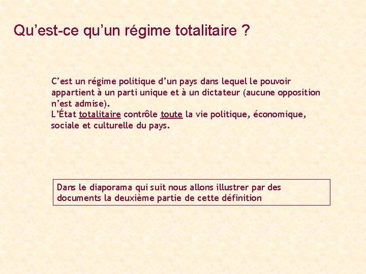 LURSS de Staline La construction dun rgime totalitaire