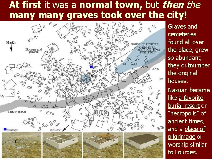 At first it was a normal town, but then the many graves took over