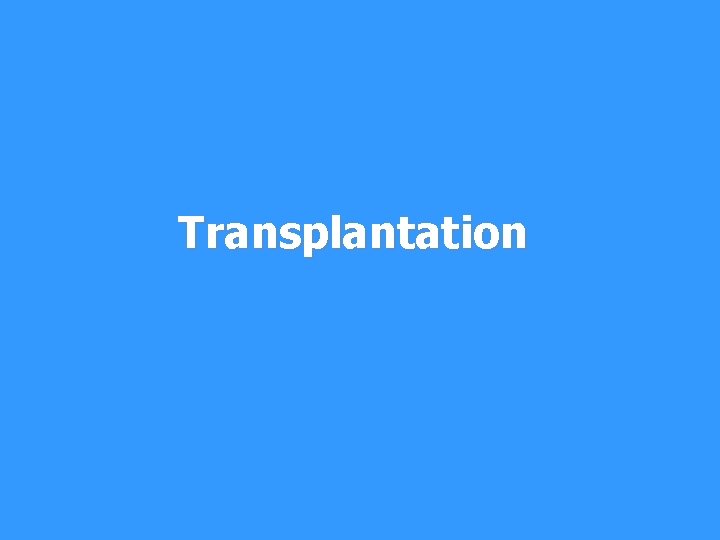 Transplantation 