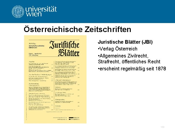 Österreichische Zeitschriften Juristische Blätter (JBl) • Verlag Österreich • Allgemeines Zivilrecht, Strafrecht, öffentliches Recht