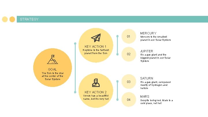STRATEGY 01 MERCURY Mercury is the smallest planet in our Solar System KEY ACTION