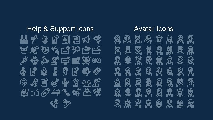Help & Support Icons Avatar Icons 
