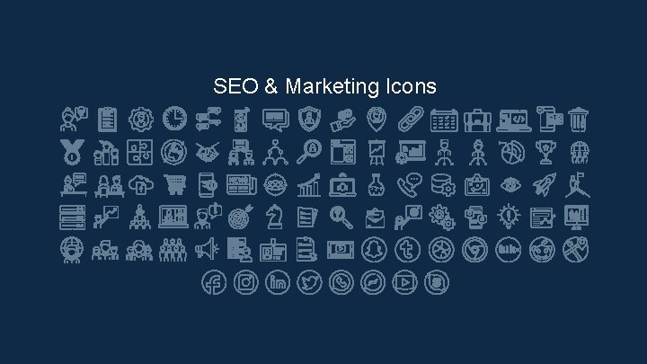 SEO & Marketing Icons 