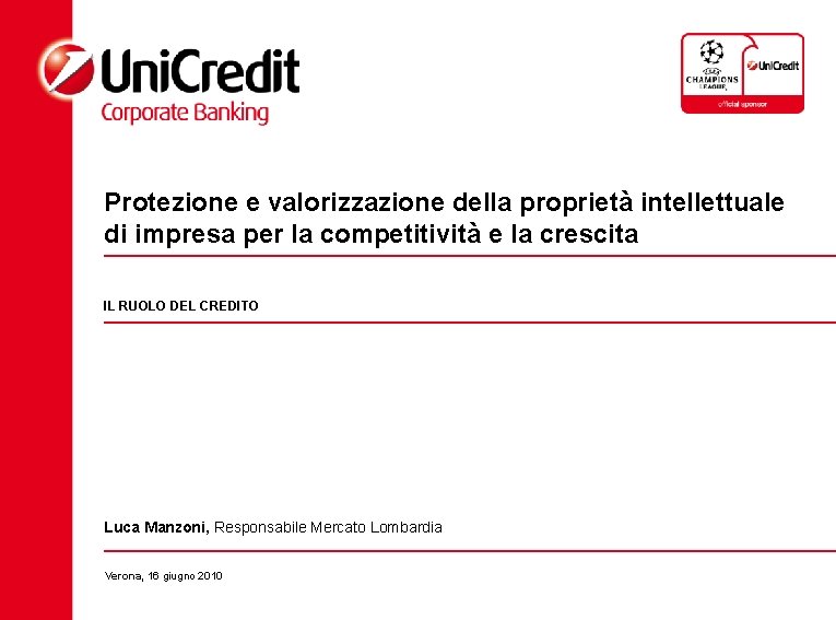 Protezione e valorizzazione della proprietà intellettuale di impresa per la competitività e la crescita