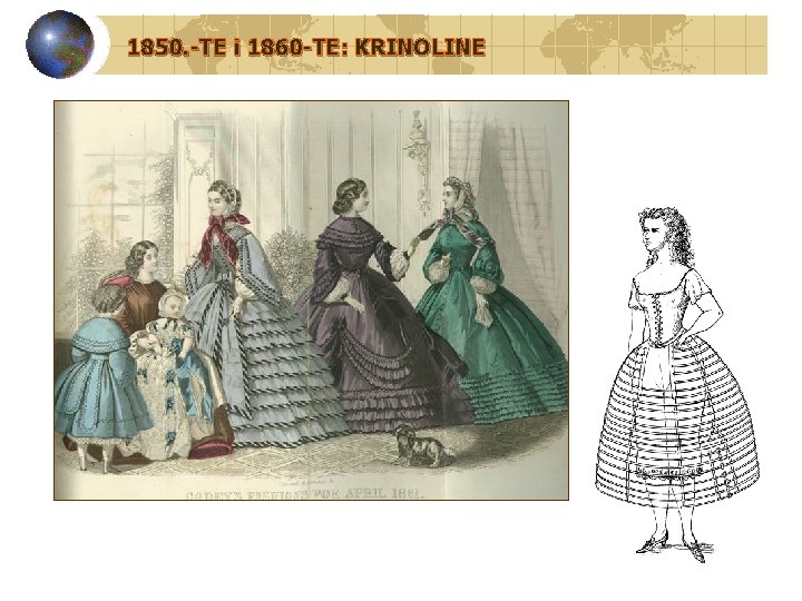 1850. -TE i 1860 -TE: KRINOLINE 